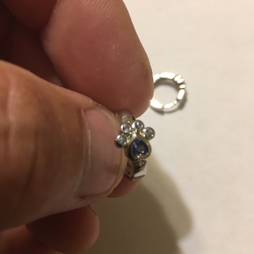 Women Fashion Jewelry Hoop paw print Earrings CZ Zircon Party Jewelry A Pair